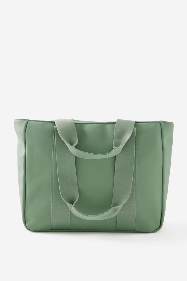 Perssonalised Pro Oversized Tote, TYPO GREEN