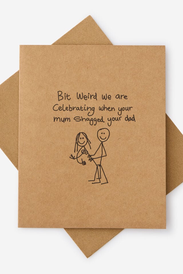 Funny Birthday Card 2.0, MUM SHAGGED DAD CRAFT!
