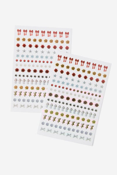 Lcn Nail Sticker Sheet, XMAS ICONS