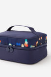 3 Fold Hanging Cosmetic Case, BOKEH/MIDNGIHT - alternate image 3