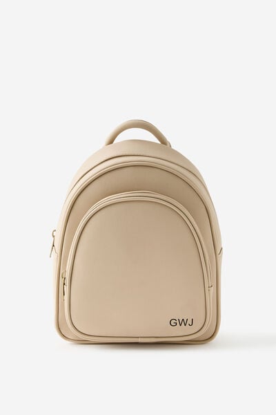 Personalised Pro Mini Backpack, CHAI LATTE
