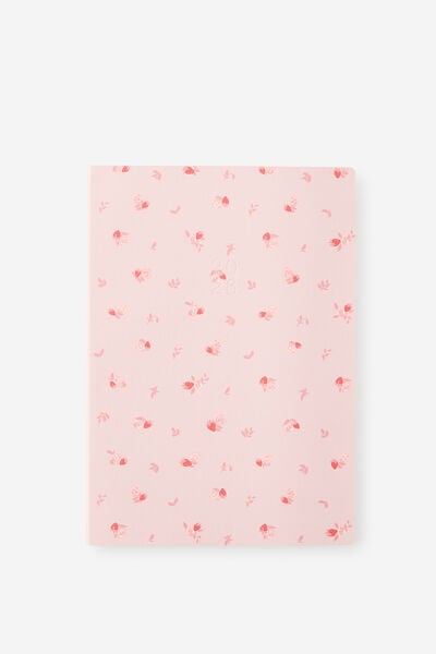 2026 B5 Weekly Soft Metro Diary, Ditsy Pansy Pink Clay