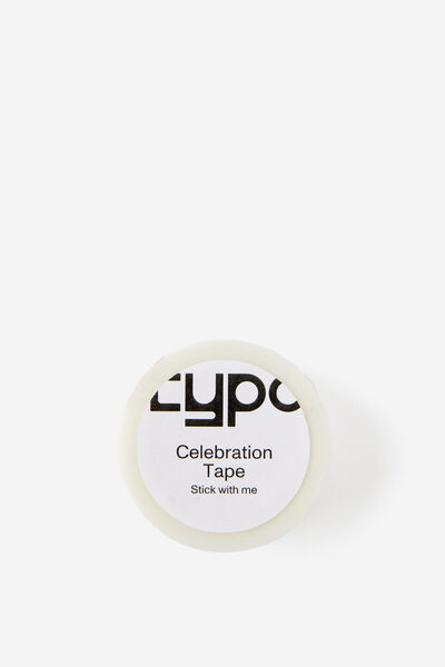 Celebration Tape, FROSTED CLEAR