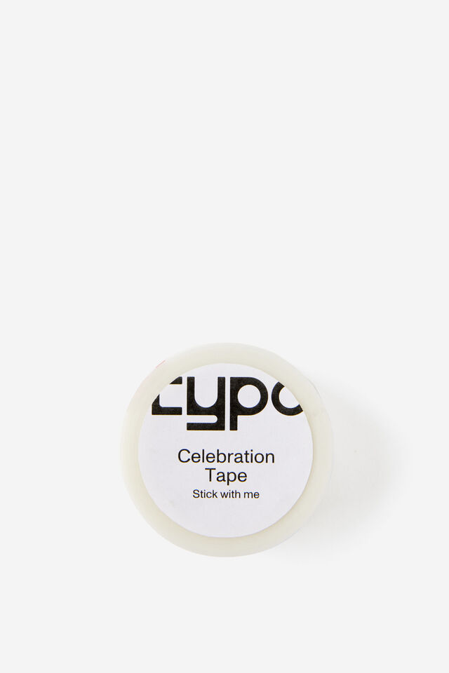 Celebration Tape, FROSTED CLEAR