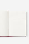 Personalised Metro A5 Hard Lined Notebook, Cabernet - alternate image 2