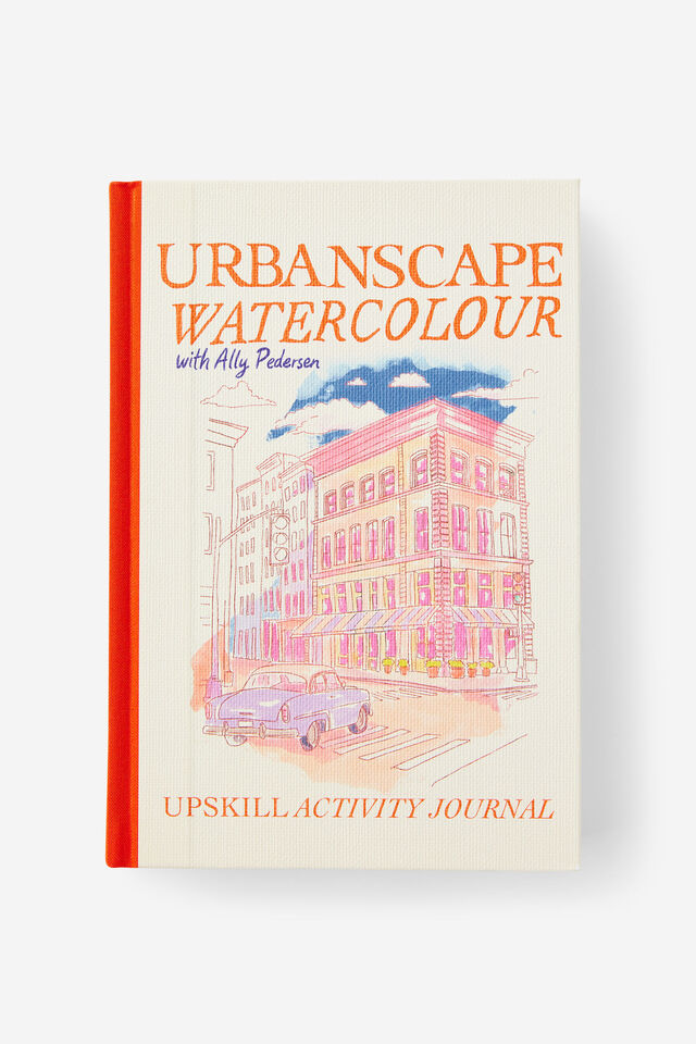 A4 Luxe Upskill Activity Journal, WATERCOLOUR URBAN SCAPES