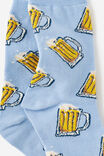 Mid Crew Socks, BLUE BEERS YDG! - example image 3