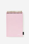 Personalisation A5 Spiral Sketch Book, BLOSSOM PINK - alternate image 1