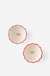 Dining Dip Bowls Set Of 2, RED - example image 1