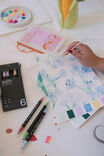 Large Watercolour Paint Pad, NATIVE FLORALS - alternate image 2