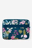 Pro 14 Inch Laptop Case, WILDER FLORAL SPACED/NORTH SEA - alternate image 3