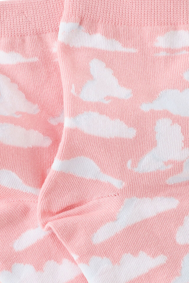 Mid Crew Socks, CLOUDS PINK YDG