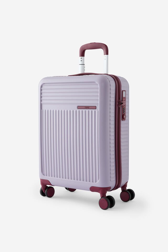 Traveller 20 Inch Carry On Suitcase, SILVER LILAC