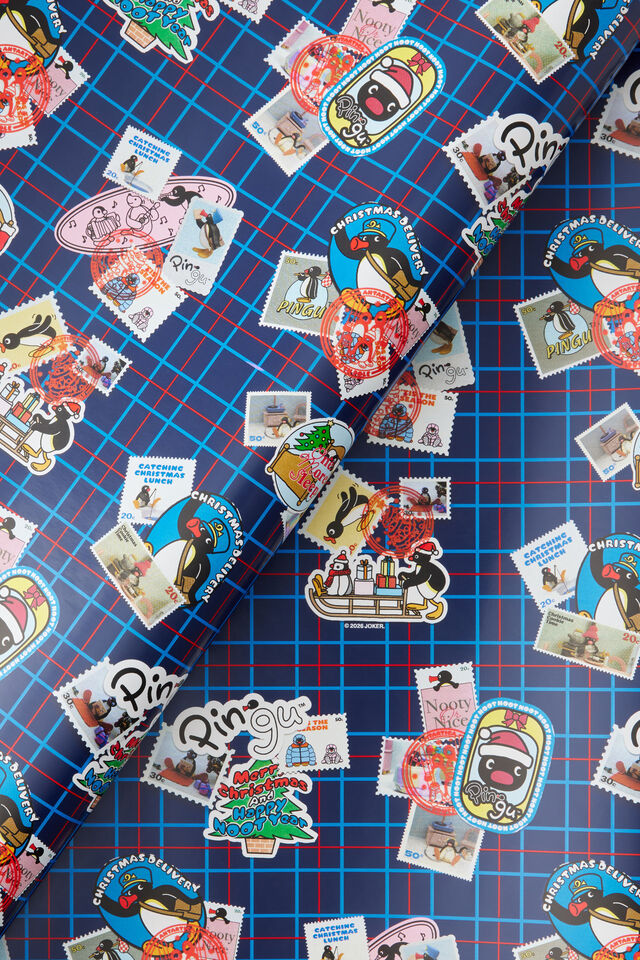Christmas Wrapping Paper Roll, LCN MAT PINGU
