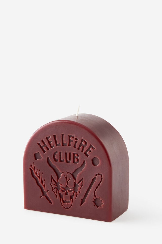 Collab Shaped Candle, LCN NET STRANGER THINGS HELLFIRE CLUB