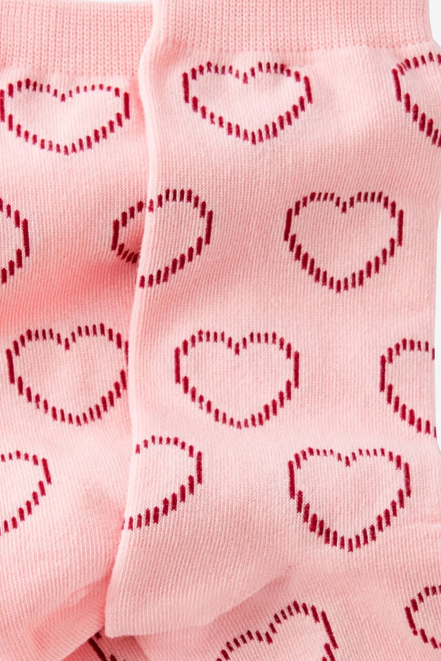 Socks, PINK HEART YDG