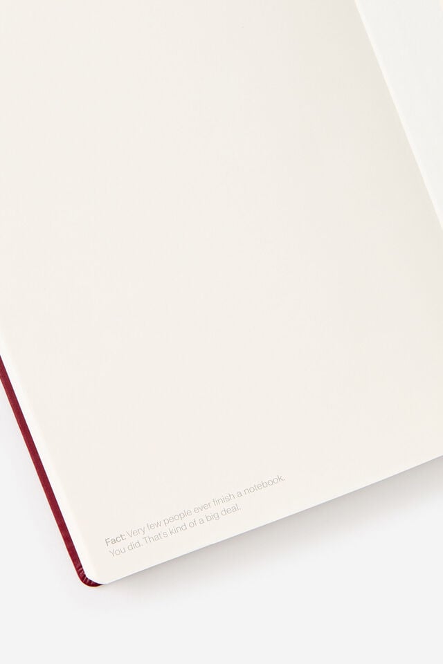 Metro B5 Hard Lined Notebook, Cabernet