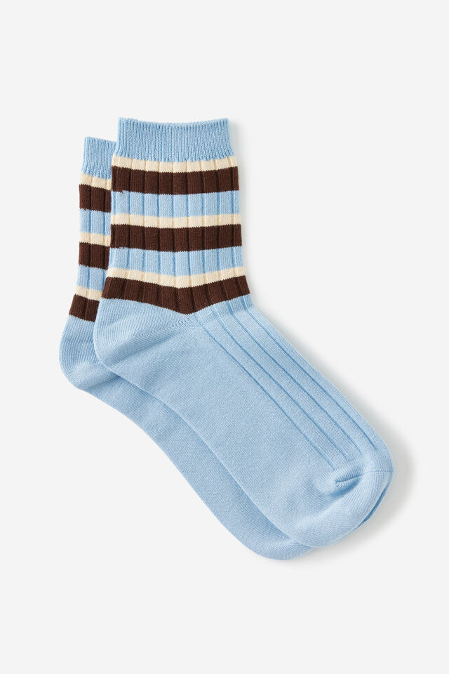 Mid Crew Socks, ALFIE STRIPES