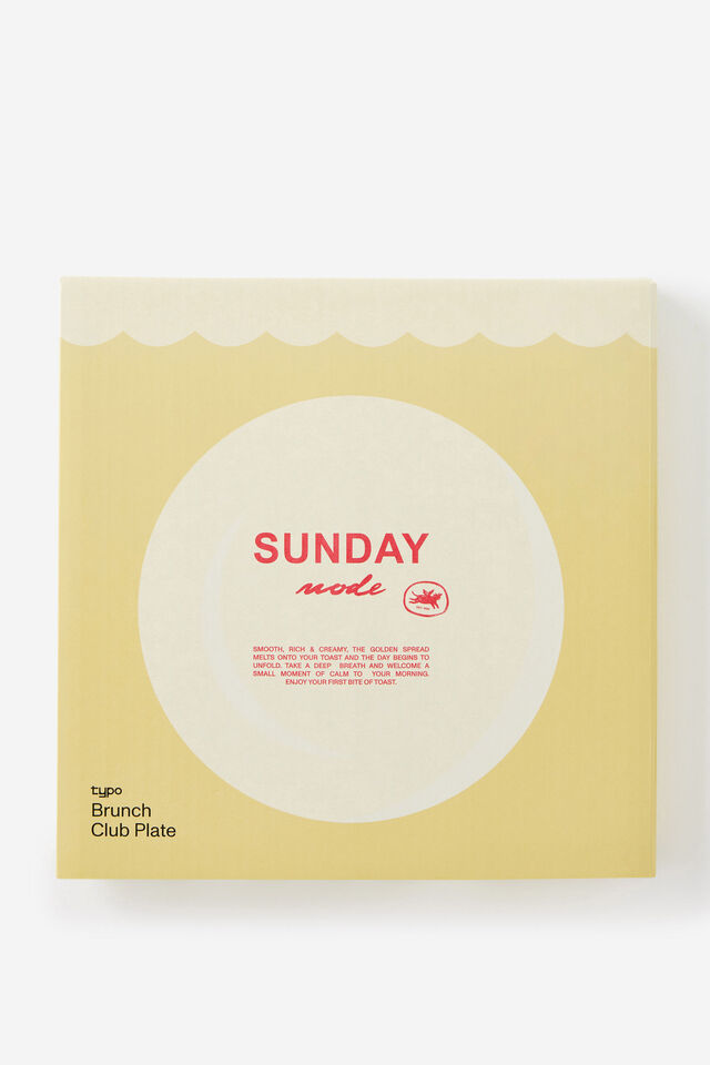 Brunch Club Plate, SUNDAY MODE