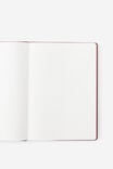 Personalised Metro B5 Hard Lined Notebook, Cabernet - alternate image 2