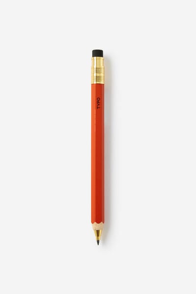 Thick Shader Mechanical Pencil, BURNT ORANGE