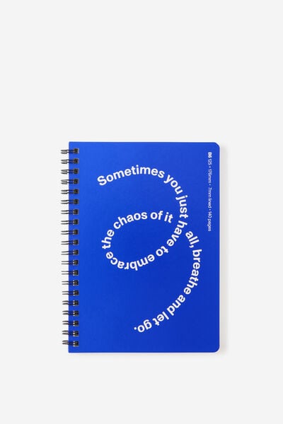 B6 Spiral Notebook, BERRY BLUE