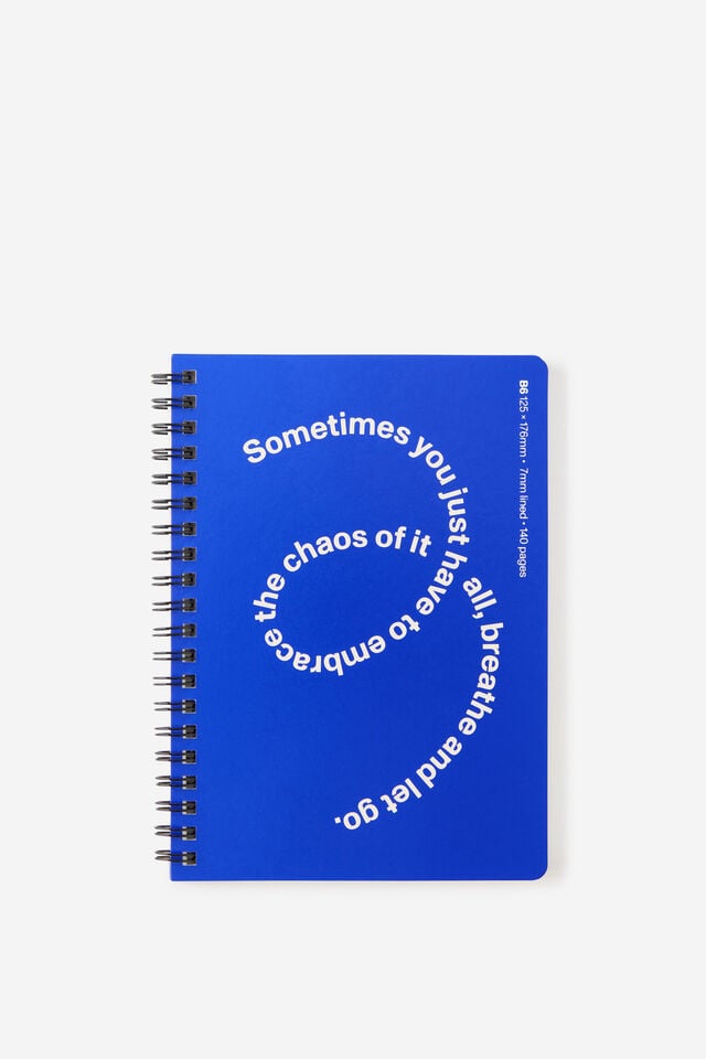 B6 Spiral Notebook, BERRY BLUE