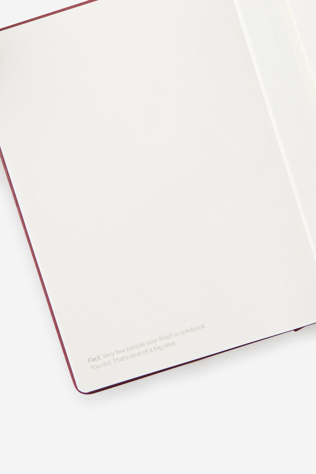 Personalised Metro B6 Hard Lined Notebook, Cabernet
