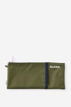 Personalised 30Cm Pocket Pencil Case, OLIVE MOSS - example image 1