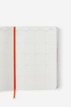 Personalised 2027 A5 Daily On Schedule Diary, CHROME LAVA RED - example image 3