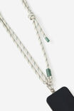 Lanyard Crossbody Strap, RIVER GUM/TYPO GREEN - alternate image 2