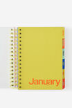 2027 A5 Daily Bright Days Diary, STRAWBERRY MILK DITSY CELESTIAL - example image 2