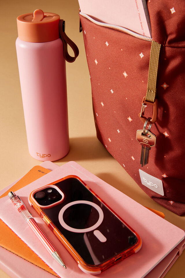 On The Move 500Ml Sipper Top, STRAWBERRY MILK