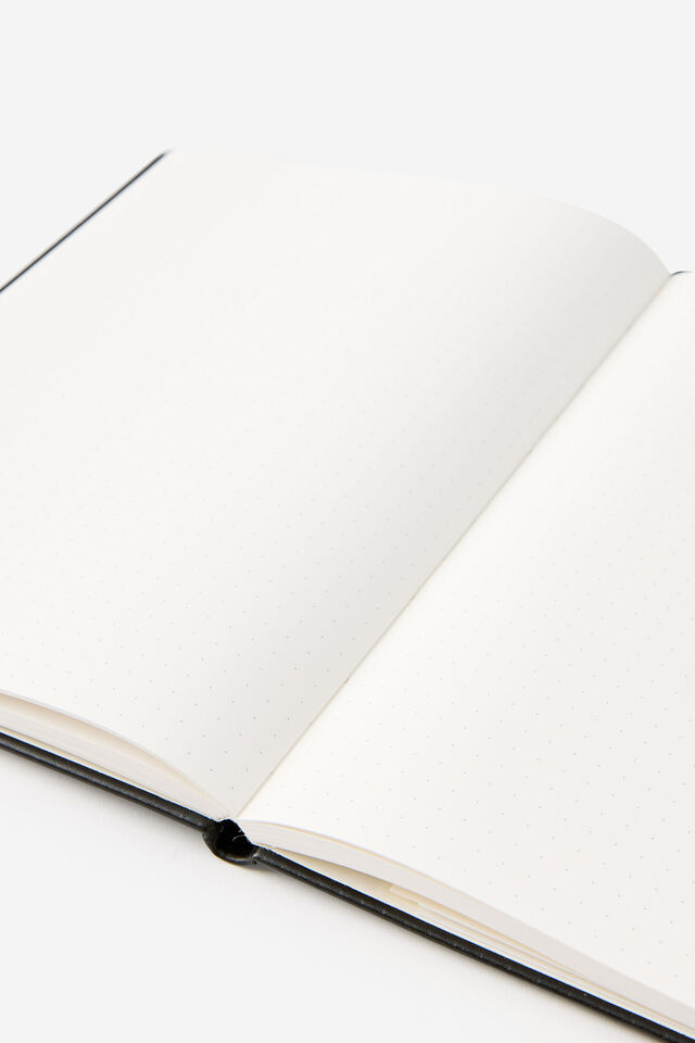 Metro B5 Hard Dot Notebook, Black
