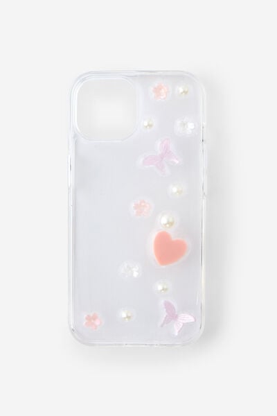 Trinket Phone Case Iphone 13/14/15, FLORAL / BUTTERFLY