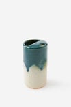 Glazed Ceramic Travel Cup Tall, NORTH SEA - alternate image 1