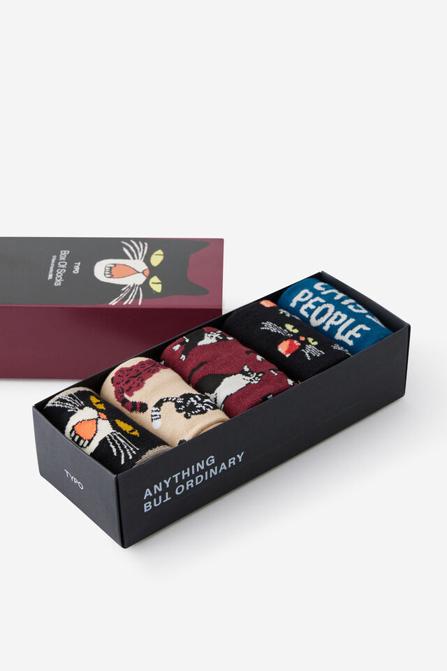 Box Of Socks, CAT LOVERS (M/L)