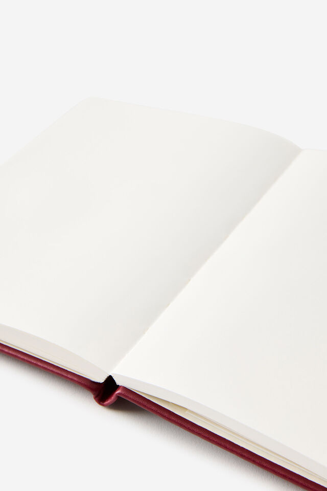 Metro B6 Hard Plain Notebook, Cabernet