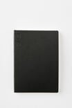 B6 Soft Cover Plain Notebook, BLACK - alternate image 1