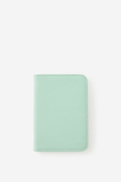 Passport Holder, MINTY BLOCK