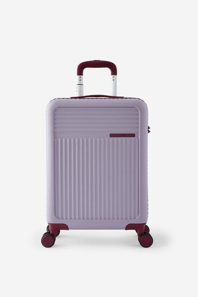 Traveller 20 Inch Carry On Suitcase, SILVER LILAC