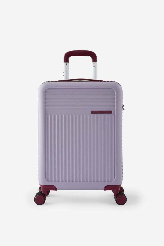 Traveller 20 Inch Carry On Suitcase, SILVER LILAC