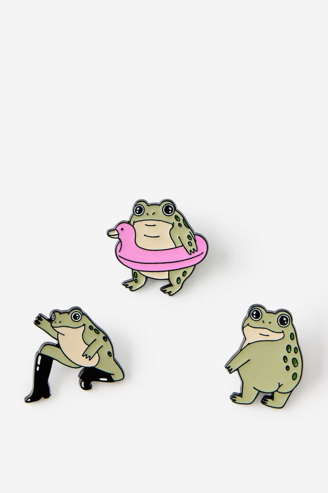 Enamel Pins 3Pack, FROGARAMA