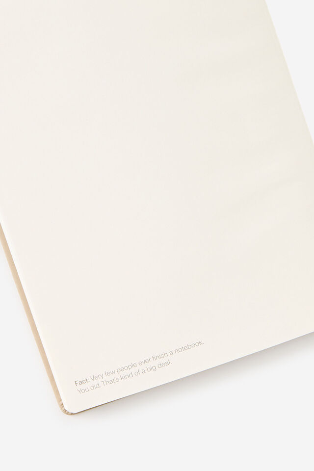 Metro B5 Hard Lined Notebook, Chai