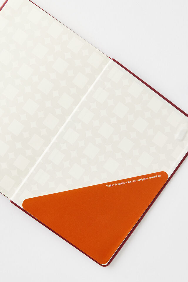 A5 Hard Cover Lined Notebook, CABERNET