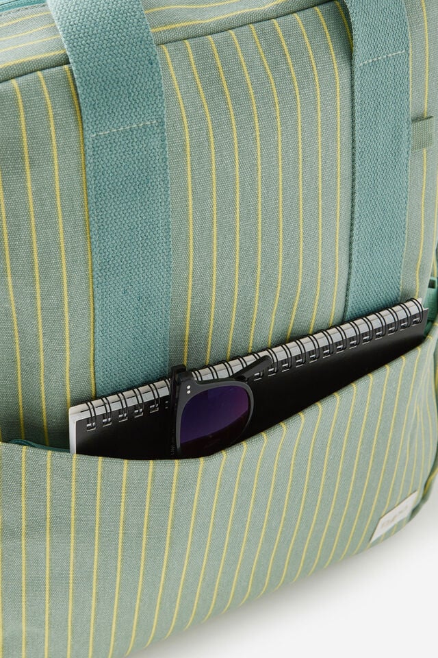 Campus Backpack, GREEN/ LIMONCELLO STRIPE
