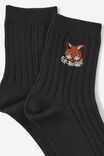 Mid Crew Socks, FOR FOX SAKE - alternate image 2