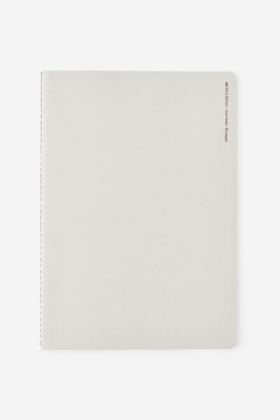 A4 Stitch Notebook, RIVER GUM