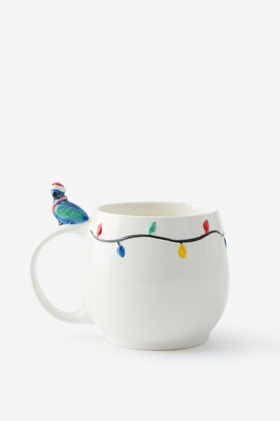 Christmas Novelty Shaped Mug, CHRISTMAS PIGEON