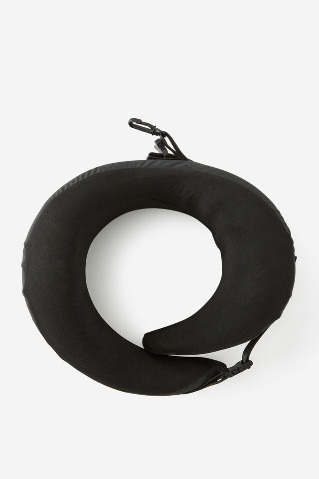 Wrap Around Travel Pillow, BLACK TEXTURE